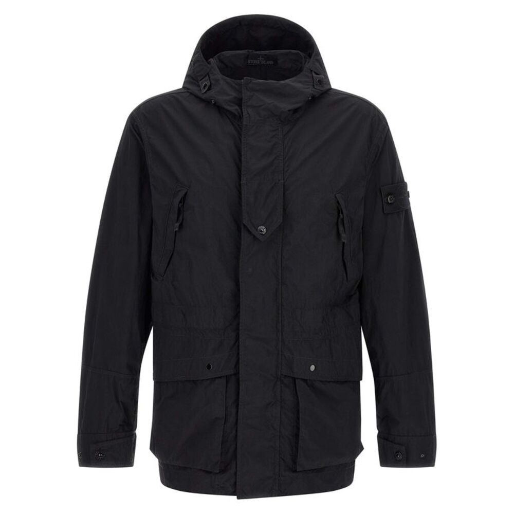 Stone Island Black Polyamide Shell Men's Jacket